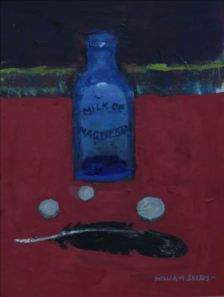William Selby - three coins and a feather
